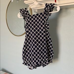 Janie and Jack eyelet romper